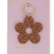 Gold Glitter Keychain- Flower