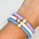 Gradient Pearl Stretch Bracelet Set